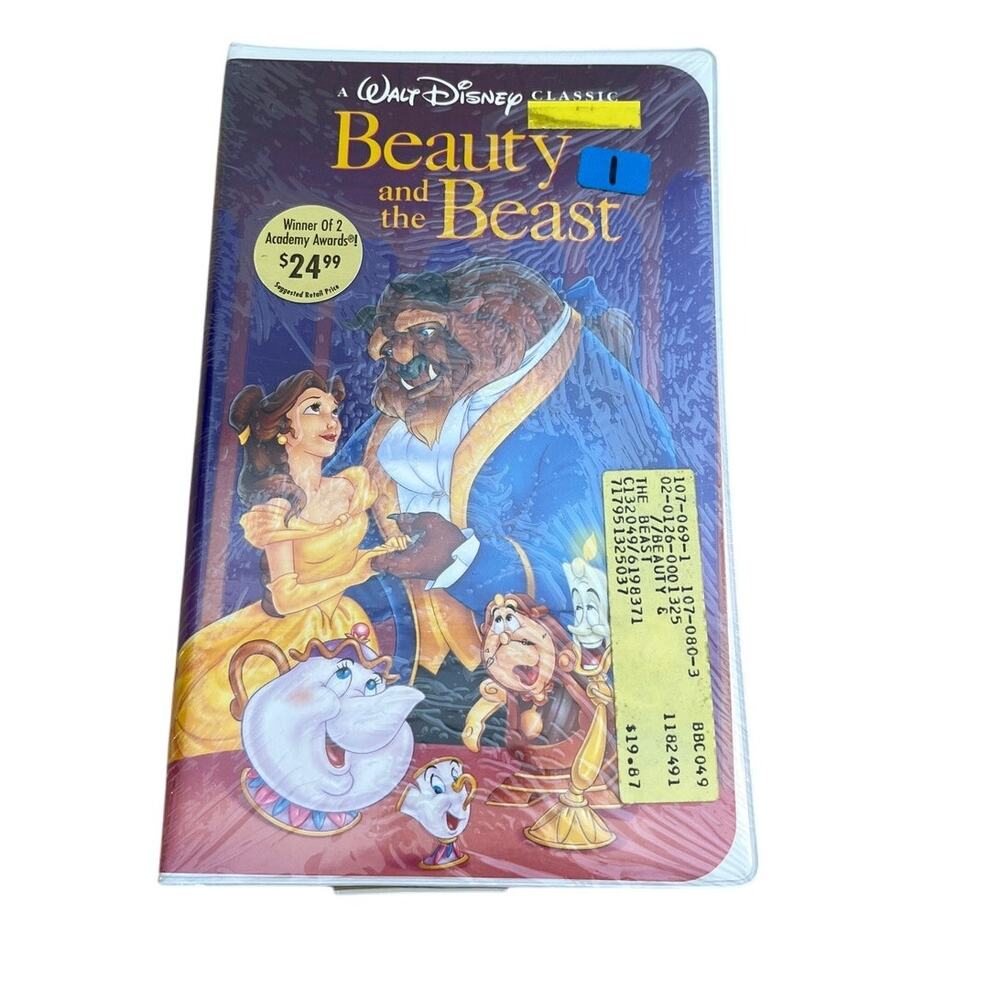 Disney Beauty and the Beast VHS 1992 Black Diamond Classic New Sealed